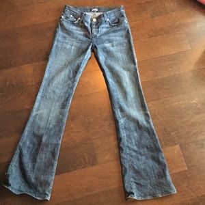 Dark Rock & Republic Jeans with lighter faded part